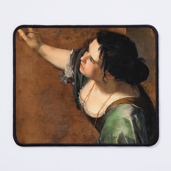 Item preview, Self Portrait as the Allegory of Painting - Artemisia Gentileschi Art Prints designed and sold by TheSoulOfArt.