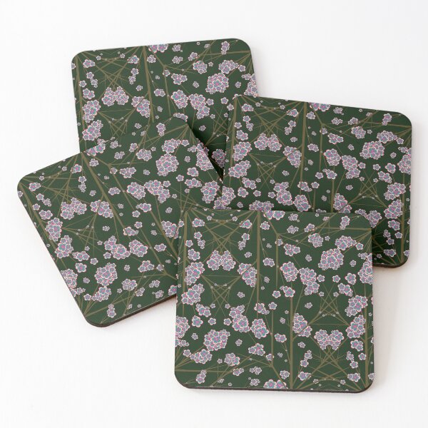 Item preview, Peculiar Branches - Dark Moss  designed and sold by Elisa Yinh Creative.