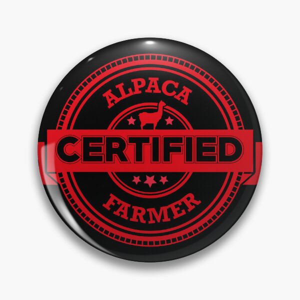 Item preview, Alpaca farmer Certified designed and sold by retrippy.