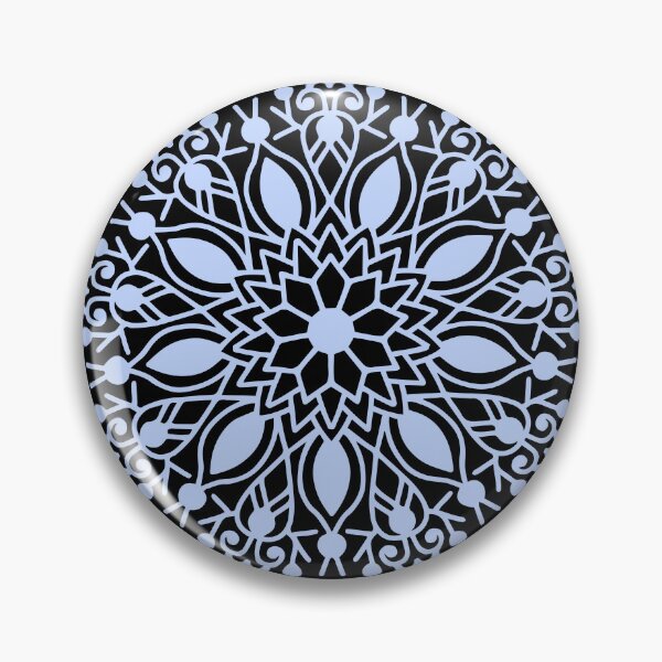 Artikelvorschau, Weihnachtsschneeflocke-weiches hellblaues Mandala entworfen und verkauft von Cawaiico.