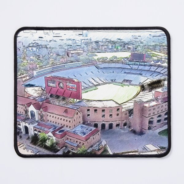 Item preview, Aerial of the Doak Campbell Stadium in Tallahassee, Florida - pencil sketch designed and sold by NickoPrints.
