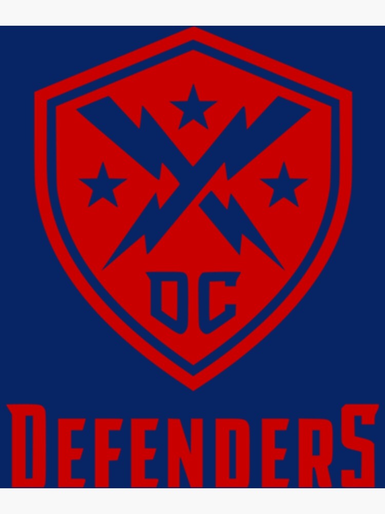 "DC Defenders Logo XFL Team " Poster for Sale by CarlosAU Redbubble