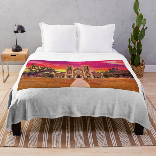 Item preview, St Peter's Cathedral in Tallahassee, Florida, at sunset - digital painting designed and sold by NickoPrints.