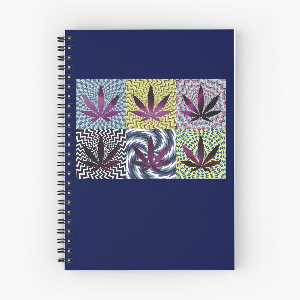 Item preview, Pot Leaf Pop Art with Retro Colorful Psychedelic Spirals with Space Pot Leaves designed and sold by YomeHayin.