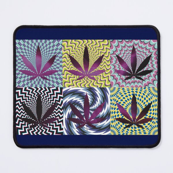 Item preview, Pot Leaf Pop Art with Retro Colorful Psychedelic Spirals with Space Pot Leaves designed and sold by YomeHayin.