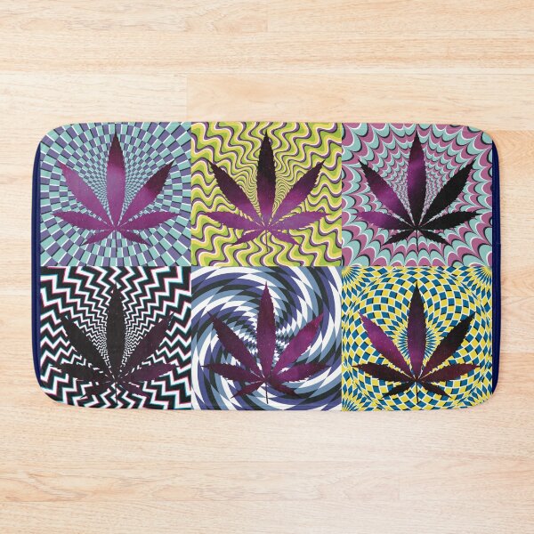 Item preview, Pot Leaf Pop Art with Retro Colorful Psychedelic Spirals with Space Pot Leaves designed and sold by YomeHayin.