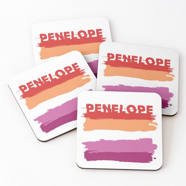 Item preview, Penelope lesbian name Rainbow LGBT pride designed and sold by LoveIsColorful.