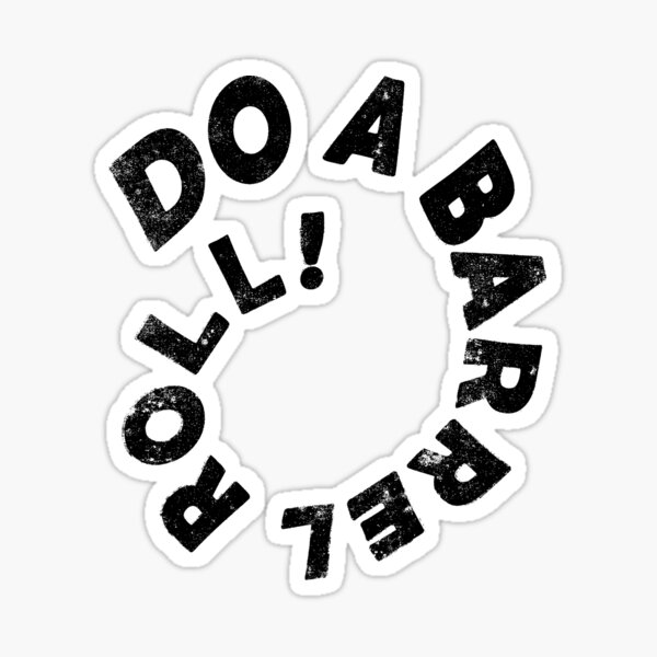 Do a barrel roll! (Bumper Sticker) Spiral Notebook for Sale by