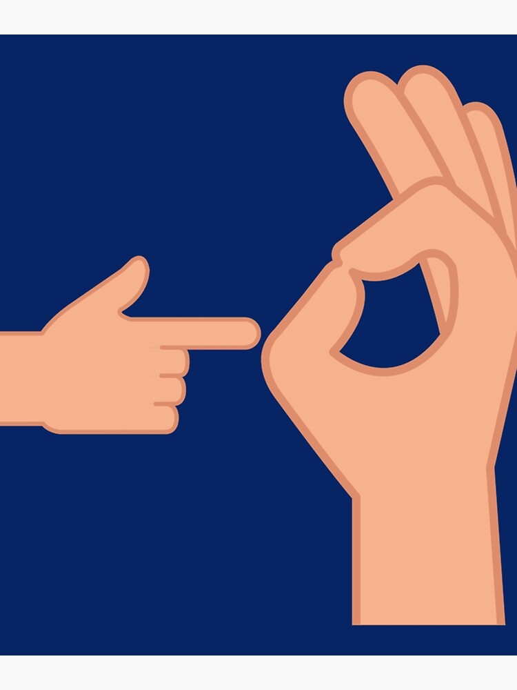 "finger with a hole Dirty emoji " Art Print for Sale by CarlosAU