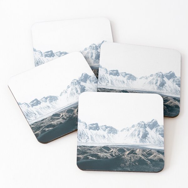 Item preview, Vestrahorn Snowcapped Mountains Winter Iceland designed and sold by PhotosByVille.