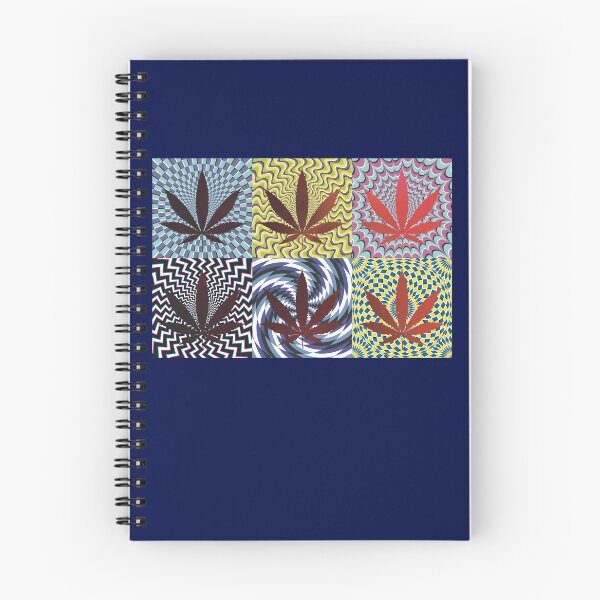 Item preview, Pot Leaf Pop Art with Retro Colorful Psychedelic Spirals with Space Pot Leaves designed and sold by YomeHayin.
