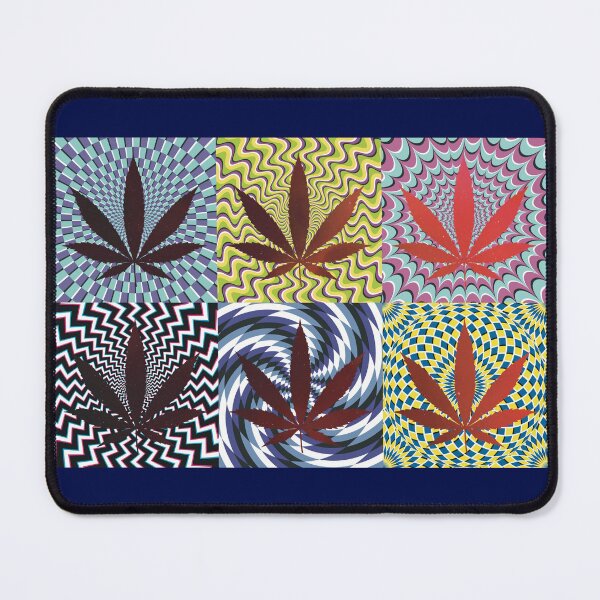 Item preview, Pot Leaf Pop Art with Retro Colorful Psychedelic Spirals with Space Pot Leaves designed and sold by YomeHayin.