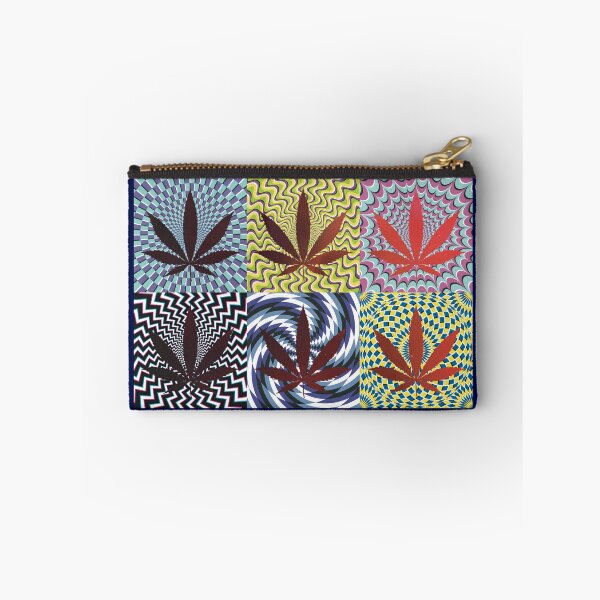 Item preview, Pot Leaf Pop Art with Retro Colorful Psychedelic Spirals with Space Pot Leaves designed and sold by YomeHayin.