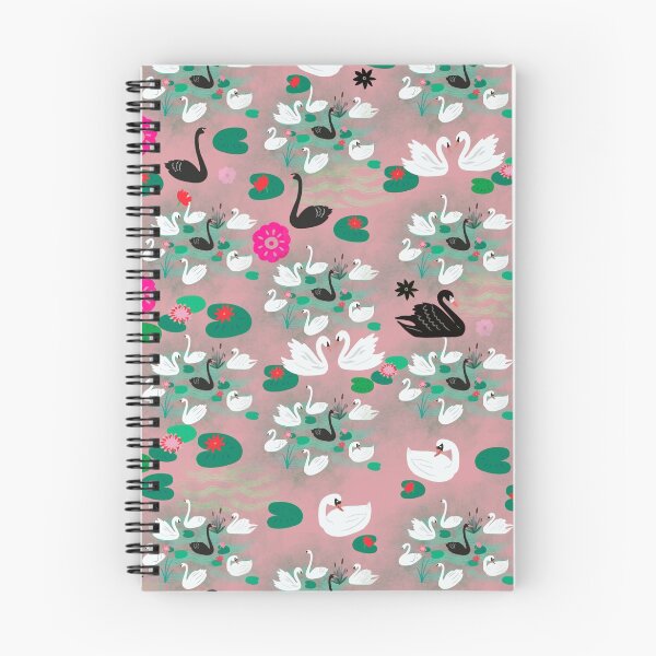 Item preview, Swan lake pattern in pink designed and sold by taika tori.