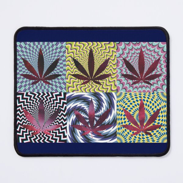 Item preview, Pot Leaf Pop Art with Retro Colorful Psychedelic Spirals with Space Pot Leaves designed and sold by YomeHayin.