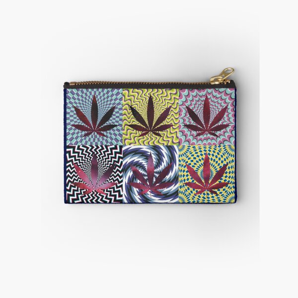 Item preview, Pot Leaf Pop Art with Retro Colorful Psychedelic Spirals with Space Pot Leaves designed and sold by YomeHayin.