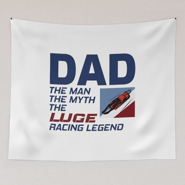 Item preview, Luge Sledding Sledge Race Dad Papa Fathers day designed and sold by TastefulTees.