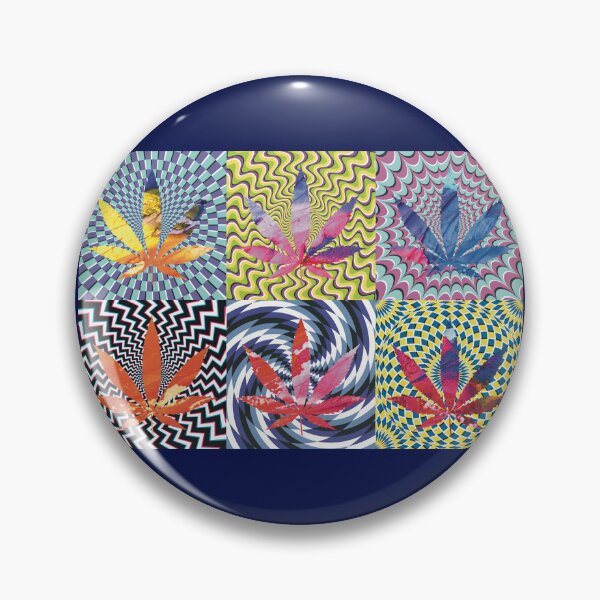 Artikelvorschau, Pot Leaf Pop Art with Retro Colorful Psychedelic Spirals with Paint Pot Leaves entworfen und verkauft von YomeHayin.