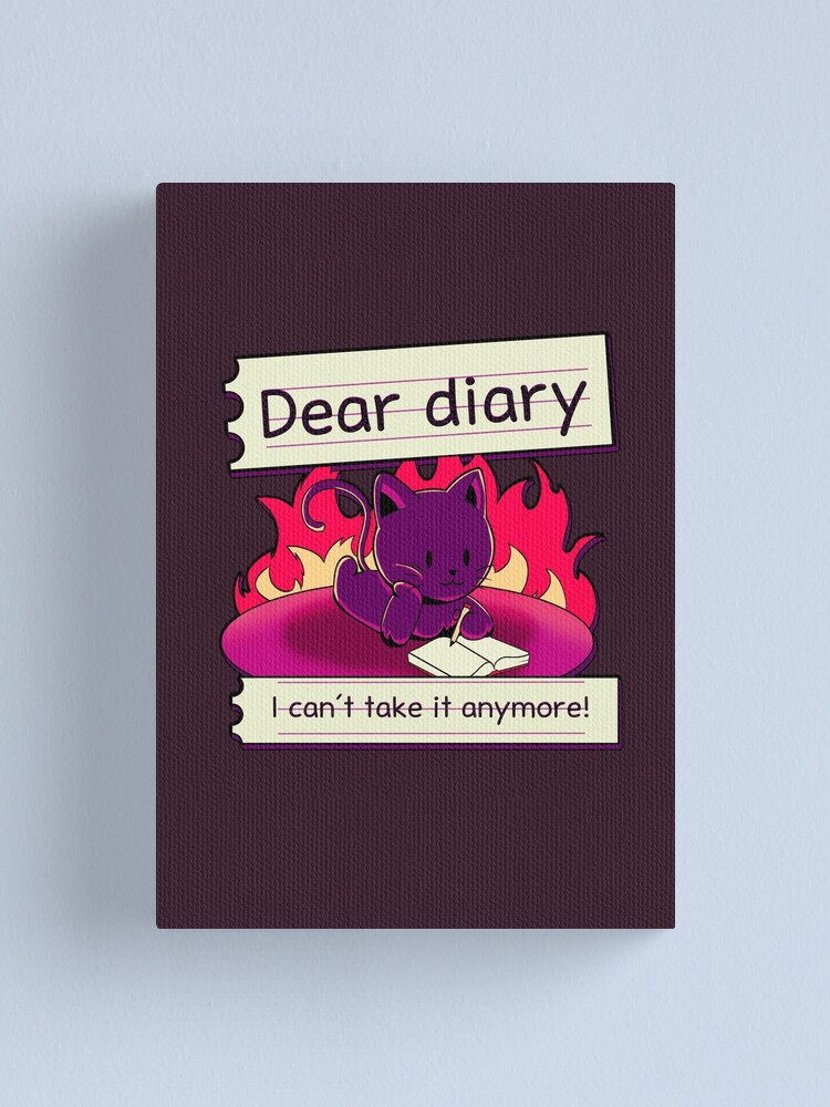 "Exhausted cat meme" Canvas Print for Sale by avill4 Redbubble