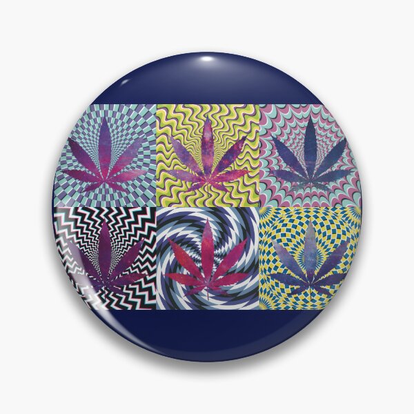 Artikelvorschau, Pot Leaf Pop Art with Retro Colorful Psychedelic Spirals with Galactic Pot Leaves entworfen und verkauft von YomeHayin.