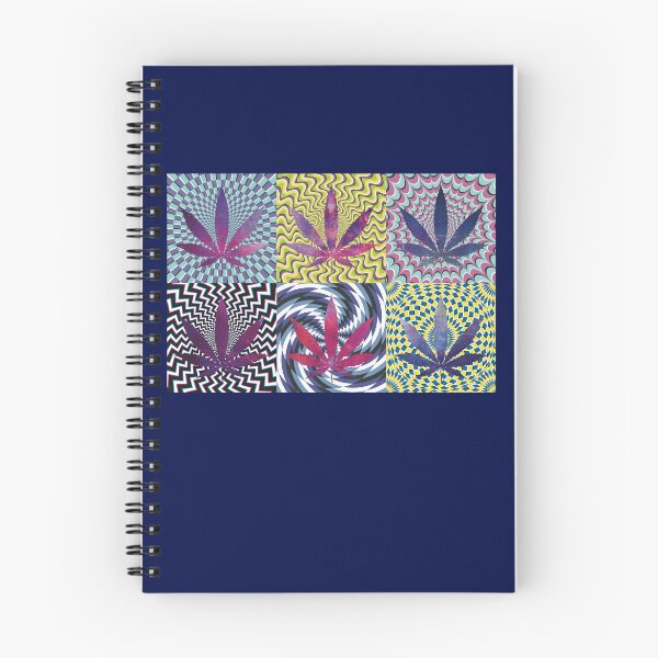 Item preview, Pot Leaf Pop Art with Retro Colorful Psychedelic Spirals with Galactic Pot Leaves designed and sold by YomeHayin.