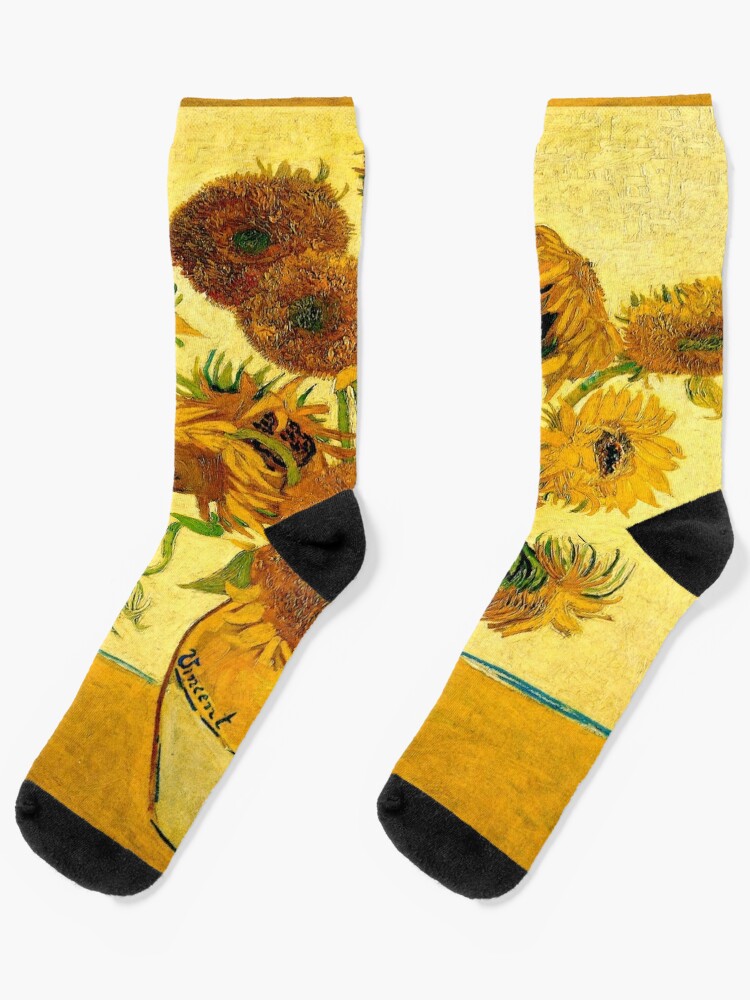 Artwork socks: Vincent van Gogh's Still Life flower piece