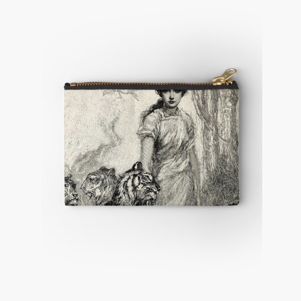 Item preview, Vintage Woman with Tigers designed and sold by IliaLobell.