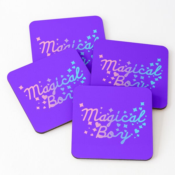 Item preview, Magical Boy Typography | Mahou Shounen Kawaii Aesthetic Art | Sparkles Hearts Stars Rainbows Pastel Cute Gift designed and sold by KarliMakesStuff.