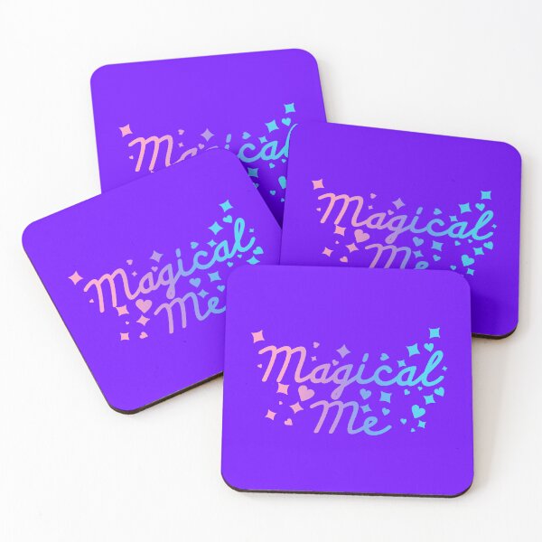 Item preview, Magical Me Typography | Nonbinary Gender Nonconforming Kawaii Aesthetic Art | Sparkles Hearts Stars Rainbows Pastel Cute Gift designed and sold by KarliMakesStuff.