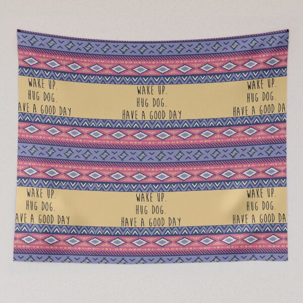Item preview, wake up hug dog have a good day designed and sold by EcMermaid1972.