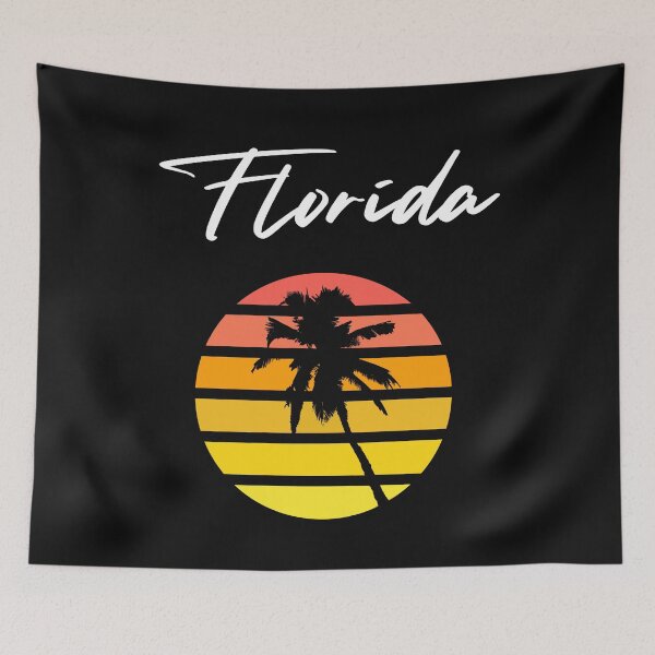 Item preview, Florida Palm Tree Sunset Retro designed and sold by teevisions.