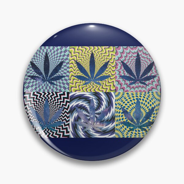 Artikelvorschau, Pot Leaf Pop Art with Retro Colorful Psychedelic Spirals with Galactic Pot Leaves entworfen und verkauft von YomeHayin.