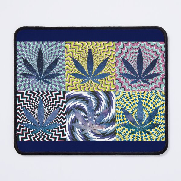 Item preview, Pot Leaf Pop Art with Retro Colorful Psychedelic Spirals with Galactic Pot Leaves designed and sold by YomeHayin.