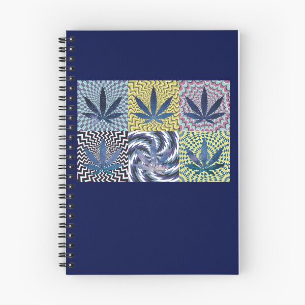 Item preview, Pot Leaf Pop Art with Retro Colorful Psychedelic Spirals with Galactic Pot Leaves designed and sold by YomeHayin.