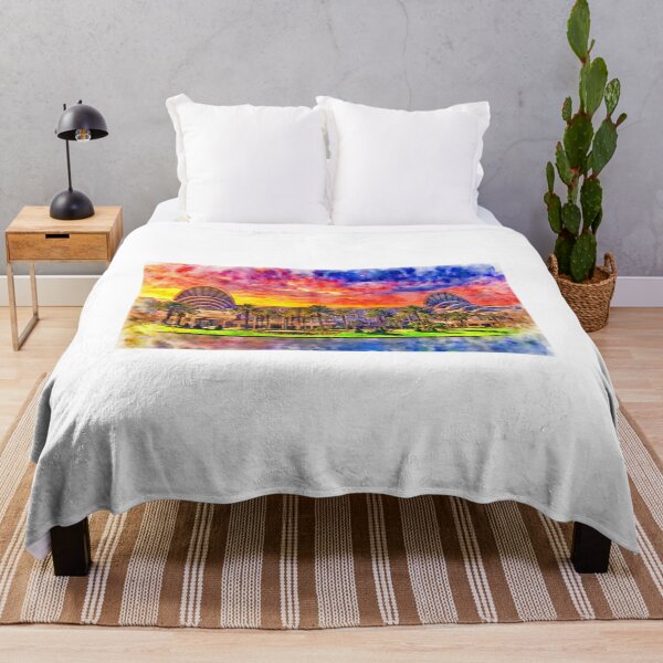 Item preview, The Orange County Convention Center in Orlando, Florida, at sunset designed and sold by NickoPrints.