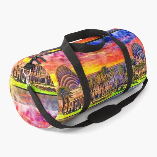 Item preview, The Orange County Convention Center in Orlando, Florida, at sunset designed and sold by NickoPrints.