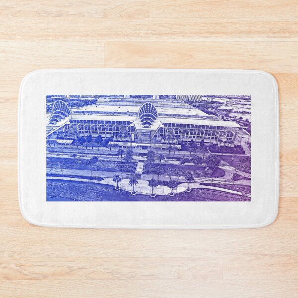 Item preview, Aerial of the Orange County Convention Center in Orlando, Florida - blue and violet designed and sold by NickoPrints.