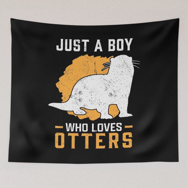 Item preview, Just an otter boy loves otters sea otters designed and sold by madgrfx.