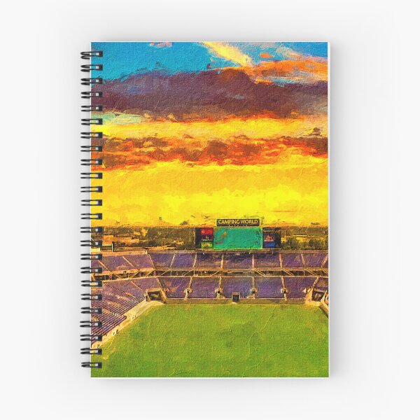 Item preview, Camping World Stadium in Orlando, Florida, at sunset - digital painting designed and sold by NickoPrints.