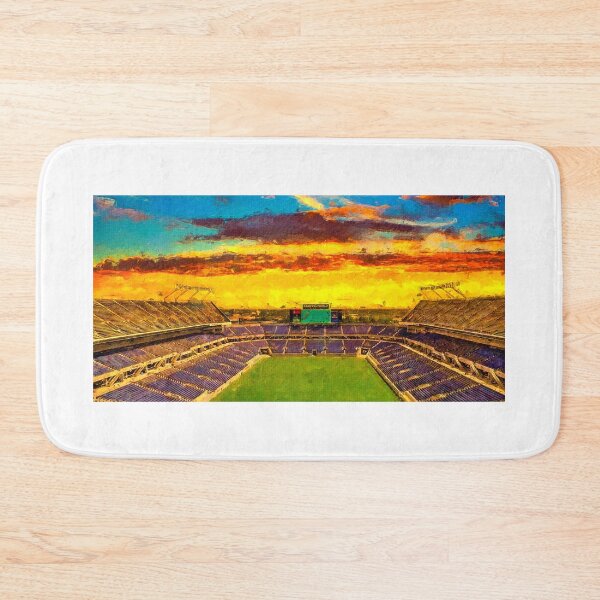 Item preview, Camping World Stadium in Orlando, Florida, at sunset - digital painting designed and sold by NickoPrints.