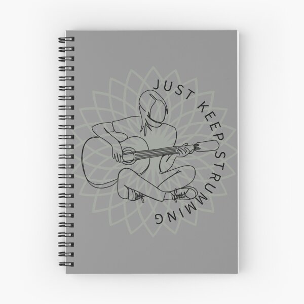 Item preview, Just Keep Strumming Circle Design Sticker designed and sold by Banannon.