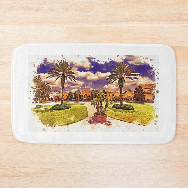 Item preview, Rosen College of Hospitality Management, in Orlando, Florida - watercolor painting designed and sold by NickoPrints.