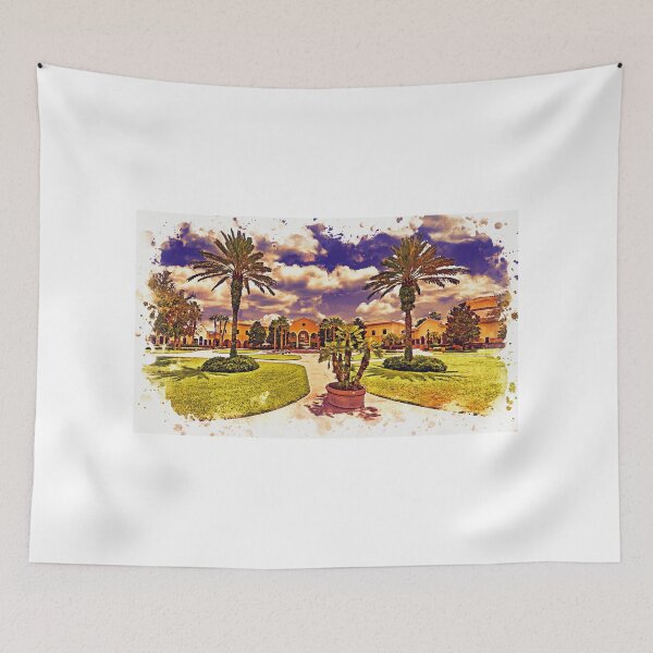 Item preview, Rosen College of Hospitality Management, in Orlando, Florida - watercolor painting designed and sold by NickoPrints.