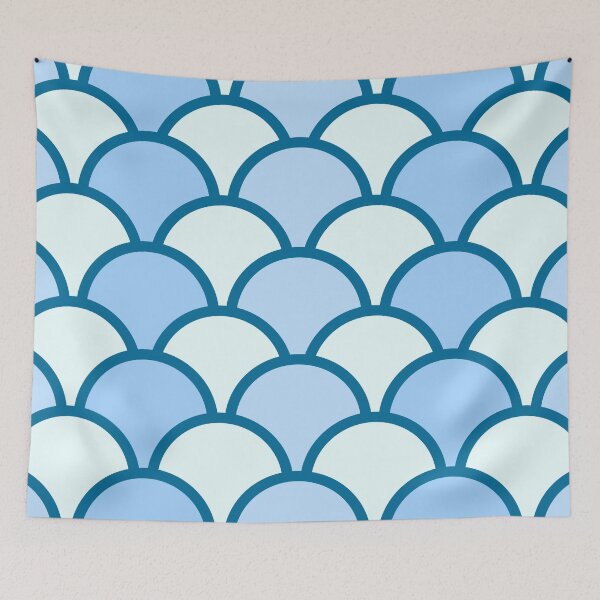 Item preview, Blue Wave Ocean Seamless Pattern designed and sold by pixeldizajn.