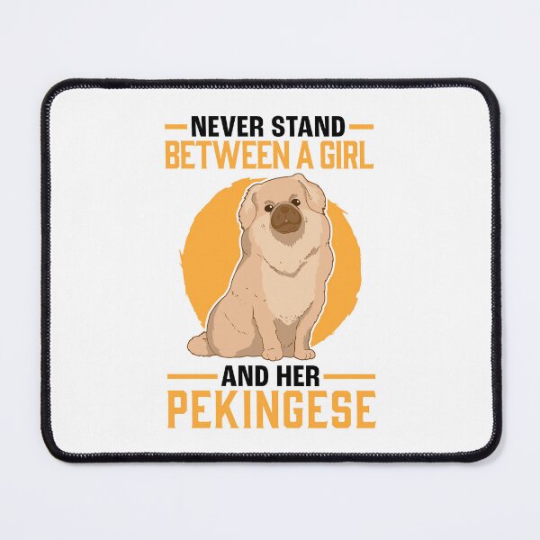 Item preview, Girl with Pekingese palace dog Pekingese designed and sold by madgrfx.