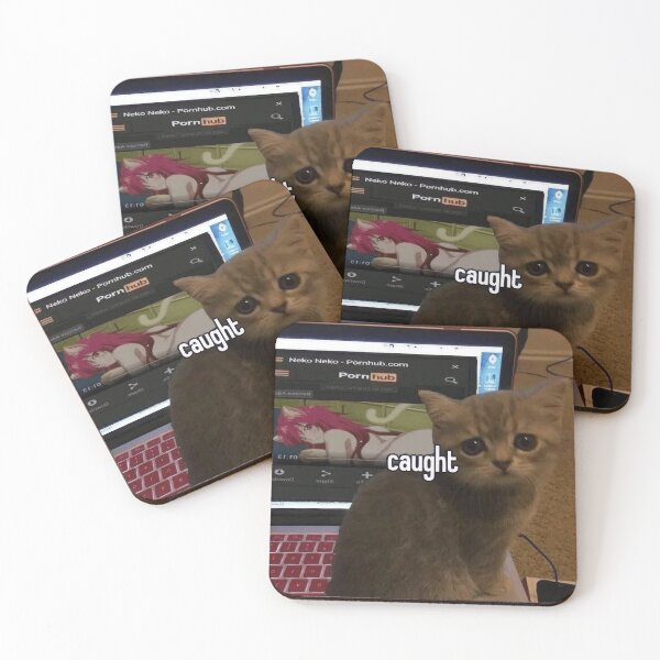 Item preview, Whimsical Little Cat Gets Caught designed and sold by crtstatics.