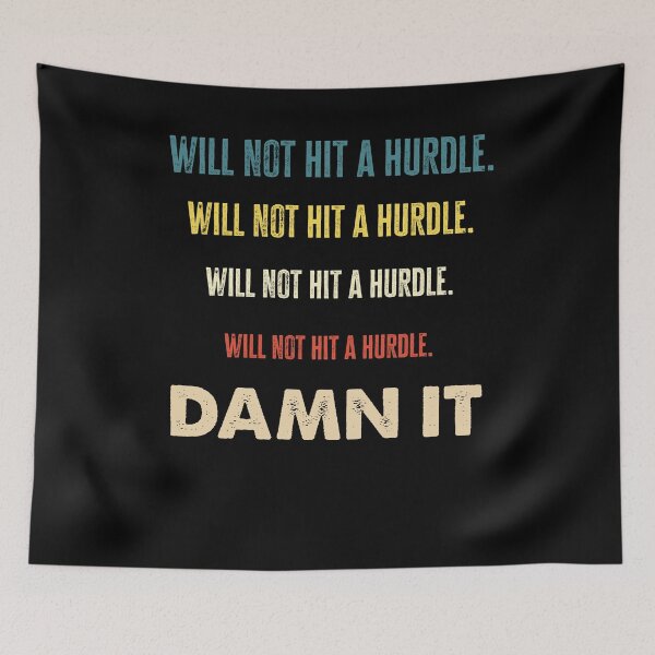 Item preview, Hurdling Runner Track and Field I Will Not Hit A Hurdle designed and sold by ShopTheStyle.