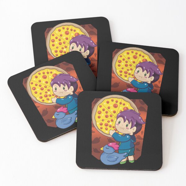 Item preview, Shane Stardew Valley Hand Drawn Art | Gamer Gift | Pizza Chicken Blue Red Yellow Pepperoni Chili designed and sold by KarliMakesStuff.