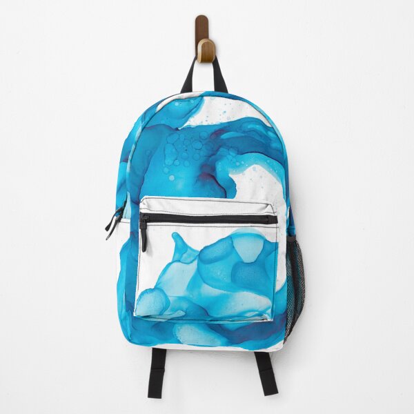Item preview, Ocean Swirl Turquoise Abstract 4122 Modern Alcohol Ink by Herzart designed and sold by herzart.