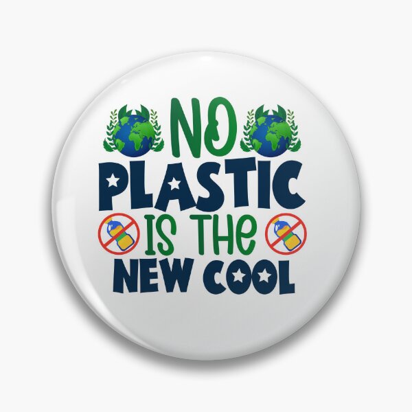Item preview, No Plastic is the New Cool. It's Time to Say NO to Plastic designed and sold by SpringPetals.